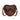 WG480-520BR Wrangler Heart Shaped Chevron Stitch Crossbody Bag - Brown