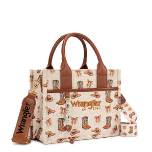 WG-HB-524-8120S  Wrangler Western Print Cowgirl Tote Bag/Crossbody