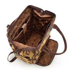 WG60-9110 Wrangler Vintage Retro Cowboy Cool Print Backpack -Dark Yellow