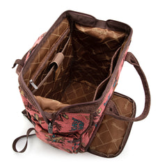WG60-9110 Wrangler Vintage Retro Cowboy Cool Print Backpack -Hot Pink