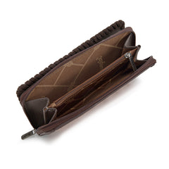WG60-W022 Wrangler Vintage Retro Cowboy Cool Print Wallet -Tan