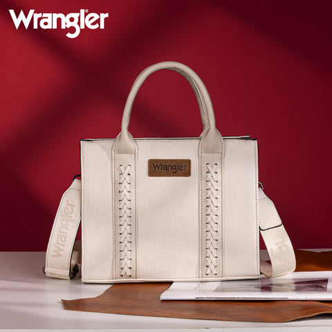 WG70-8120E  Wrangler Whipstitch Tote/Crossbody - Beige