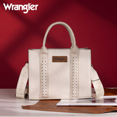 WG70-8120E  Wrangler Whipstitch Tote/Crossbody - Beige