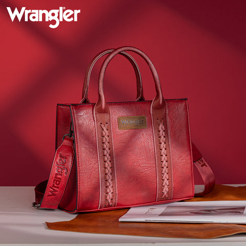 WG70-8120E  Wrangler Whipstitch Tote/Crossbody - Red