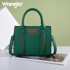 WG70S-8120 Wrangler Whipstitch Mini Tote/Crossbody - Dark Green