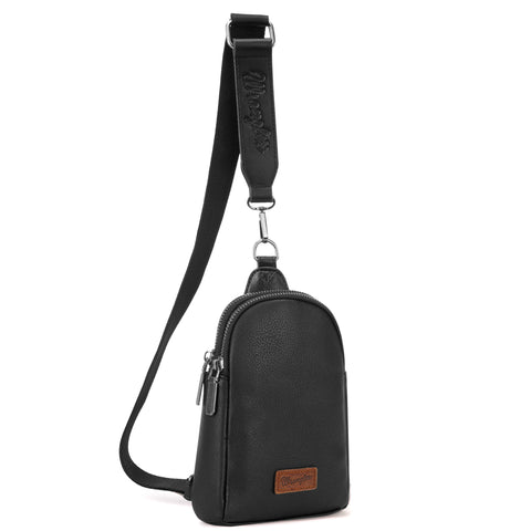 WG87-210 Wrangler Sling Bag/Crossbody/Chest Bag  - Black  ONLINE EXCLUSIVE