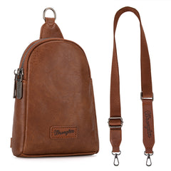 WG87-210 Wrangler Sling Bag/Crossbody/Chest Bag  - Light Brown