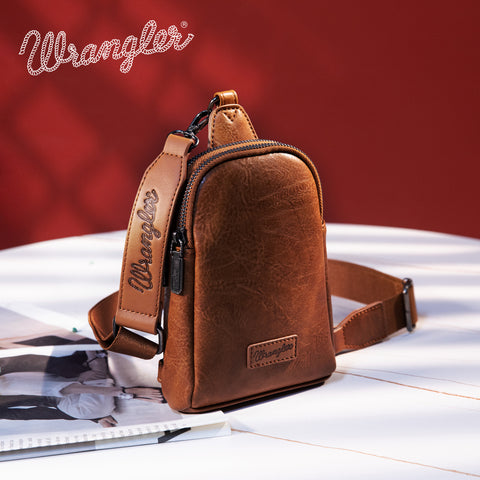 WG87-210 Wrangler Sling Bag/Crossbody/Chest Bag  - Light Brown  ONLINE EXCLUSIVE