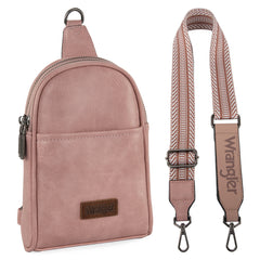 WG87-324 Wrangler Sling Bag/Crossbody/Chest Bag  - Pink