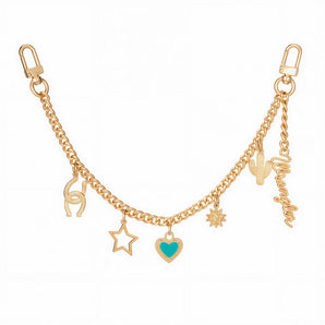 WGC-1019LTG Wrangler Western Multi-Charm Bag Chain - Light Gold