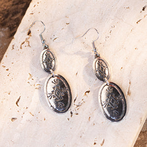 WGE-1022  Wrangler Western Tear Drop Dangling Earring
