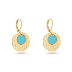 WGE-1039  Wrangler 14K Gold Plated Dangling Earrings