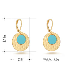 WGE-1039  Wrangler 14K Gold Plated Dangling Earrings