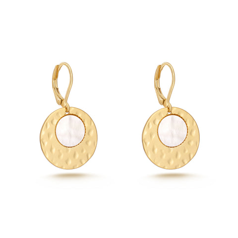 WGE-1039  Wrangler 14K Gold Plated Dangling Earrings