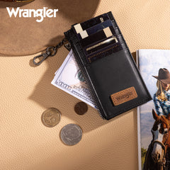 WGW-W1004  Wrangler Genuine Leather RFID Card Case Wallet
