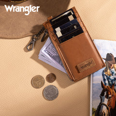 WGW-W1004  Wrangler Genuine Leather RFID Card Case Wallet