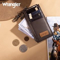WGW-W1004  Wrangler Genuine Leather RFID Card Case Wallet