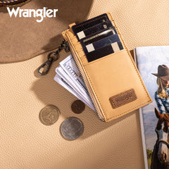 WGW-W1004  Wrangler Genuine Leather RFID Card Case Wallet