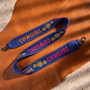 PST-1004 Montana West Western Guitar Style "COWGIRL" Crossbody Strap