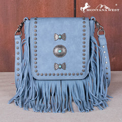 MW1270-8360   Montana West Fringe Mariposa Concho Collection Crossbody