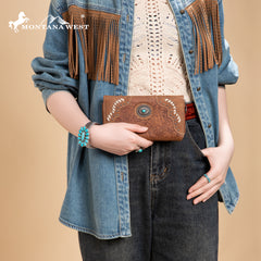 MW1335-W010 Montana West Embossed Collection  Wallet