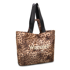 WG433-8317LP   Wrangler Leopard Print Large Tote/Crossbody -Leopard