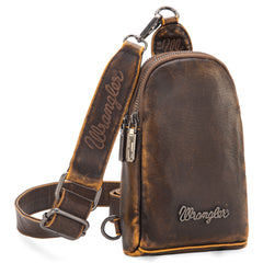 WG87-824 Wrangler Sling Bag/Crossbody/Chest Bag  - Coffee