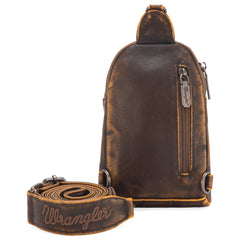 WG87-824 Wrangler Sling Bag/Crossbody/Chest Bag  - Coffee