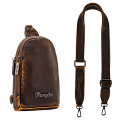 WG87-824 Wrangler Sling Bag/Crossbody/Chest Bag  - Coffee