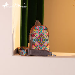 MW1278-2101 Montana West Embroidered  Collection Sling Bag
