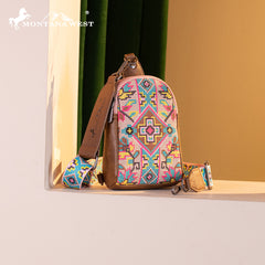 MW1278-2101 Montana West Embroidered  Collection Sling Bag