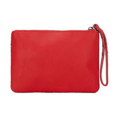 RLH-7004  Montana West Hair-On Cowhide Leather Wristlet -Red