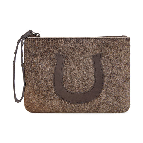 RLH-7005  Montana West Hair-On Cowhide Leather Wristlet