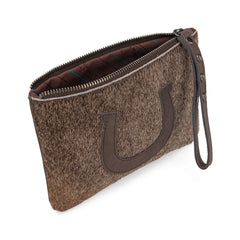 RLH-7005  Montana West Hair-On Cowhide Leather Wristlet