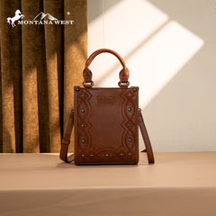 MW1334-1831  Montana West Embroidered Aztec Small Tote/Crossbody