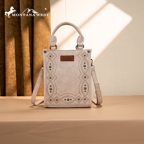MW1334-1831  Montana West Embroidered Aztec Small Tote/Crossbody