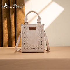 MW1334-1831  Montana West Embroidered Aztec Small Tote/Crossbody