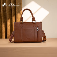 MW1334G-8250 Montana West Embroidered Concealed Carry Collection Tote