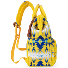 WG2204-9110   Wrangler Aztec Printed Callie Backpack -  Yellow