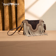 TR194-181  Trinity Ranch  Floral Tooled Collection Clutch/Crossbody