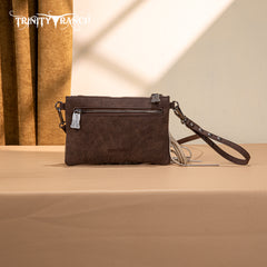 TR194-181  Trinity Ranch  Floral Tooled Collection Clutch/Crossbody