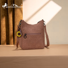 MW1335-8330  Montana West Embossed Collection Crossbody Bag