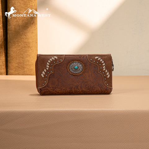 MW1335-W010 Montana West Embossed Collection  Wallet