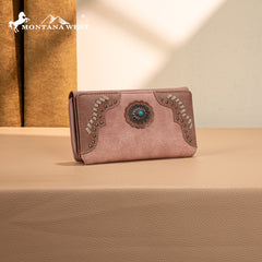 MW1335-W010 Montana West Embossed Collection  Wallet