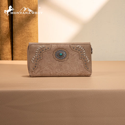 MW1335-W010 Montana West Embossed Collection  Wallet