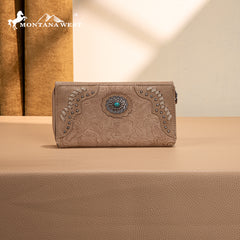 MW1335-W010 Montana West Embossed Collection  Wallet