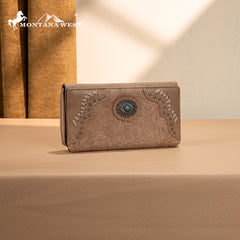 MW1335-W010 Montana West Embossed Collection  Wallet