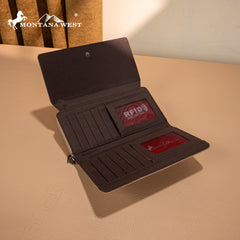 MW1335-W010 Montana West Embossed Collection  Wallet