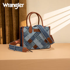 WG210-8120S  Wrangler Woven Denim Concealed Carry  Tote/Crossbody -Jean
