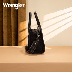 WG210-8120S  Wrangler Woven Denim Concealed Carry  Tote/Crossbody -Black